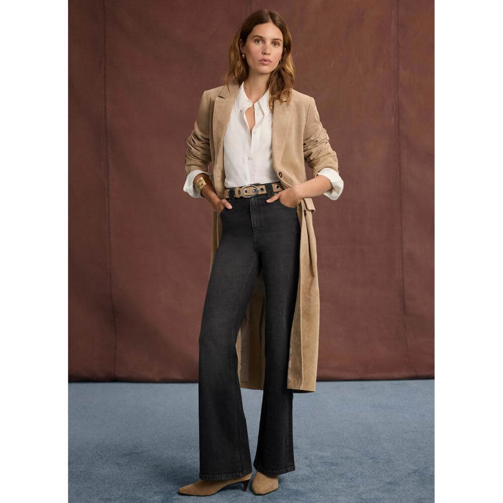 Mint Velvet Black Ultimate Flared Jeans